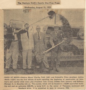 Joshua H. Marks Newspaper clipping 1